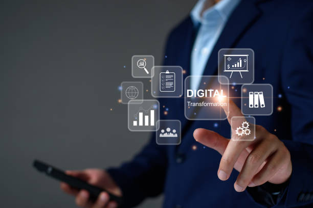 digital transformation technology strategy, digitization and digitalization of business processes and data, optimize and automate operations, business service management, internet and cloud computing. - 數(shù)字化 個(gè)照片及圖片檔